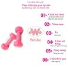Tạ tay Welike 0,5-2kg tập gym yoga tại nhà lõi gang bọc cao su chống xước giá 37.700đ 2