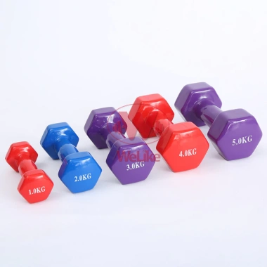 Tạ tay Welike 0,5-2kg tập gym yoga tại nhà lõi gang bọc cao su chống xước giá 37.700đ