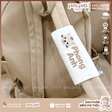 Tag dán balo thêu tên, ICON & thêu yêu cầu – Peu.péti, giảm còn 106.000₫