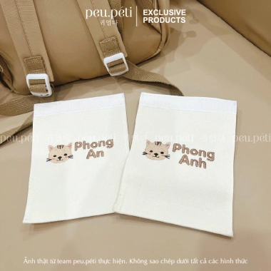 Tag dán balo thêu tên, ICON & thêu yêu cầu – Peu.péti, giảm còn 106.000₫