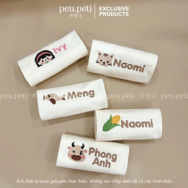 Tag dán balo thêu tên, ICON & thêu yêu cầu – Peu.péti, giảm còn 106.000₫