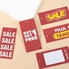 Tag SALE 9x4cm - Thẻ giảm giá, mua 1 tặng 1, treo sale, giá chỉ 20.000đ 8
