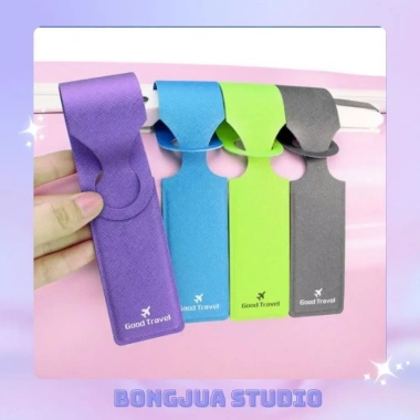 Tag tên vali da PU cao cấp, thẻ đeo & treo hành lý, nhiều màu sắc - Giá 18.000₫ 5