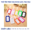 Tag tên vali nhựa cao cấp - Thẻ đeo, bảng tên, treo hành lý, màu sắc, trendy 17k 2