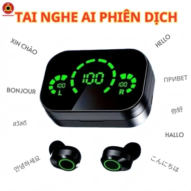 Tai Nghe AI Thông Minh YD03 Dịch Đa Ngôn Ngữ, Âm Thanh HiFi, Kết Nối Ổn Định, Pin Lâu 165k
