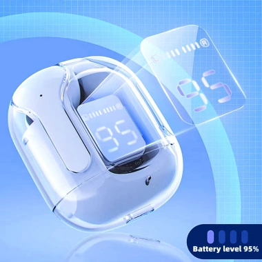 Tai nghe Air31 suốt Bluetooth 5.3 không dây âm thanh, micrô, màn hình số, giá 69.999₫