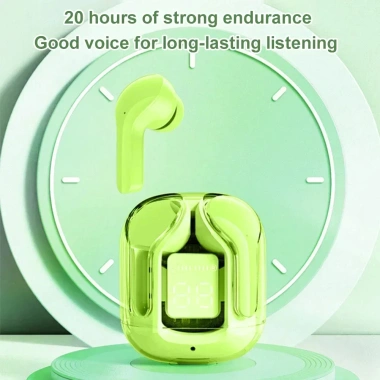 Tai nghe Air31 suốt Bluetooth 5.3 không dây âm thanh, micrô, màn hình số, giá 69.999₫