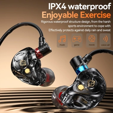 Tai nghe Bass 8D NEWMSNR Mic siêu HD, giảm tiếng ồn, TYPE-C, chống mồ hôi và nước, giá 109.000₫