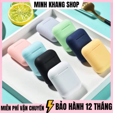 Tai Nghe Bluetooth 5.0 I.12 Nhét Tai Không Dây - Giá 14.500đ, Bảo Hành 12 Tháng