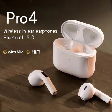 Tai nghe Bluetooth 5.0 Mini Pro4: Nhét tai không dây, cảm ứng, âm thanh nổi, 69.999₫