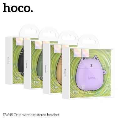 Tai Nghe Bluetooth 5.3 Hoco TWS 4H, Mic Đàm Thoại, Kèm Ốp Cute Cat - 266.000đ 2