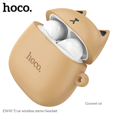 Tai Nghe Bluetooth 5.3 Hoco TWS 4H, Mic Đàm Thoại, Kèm Ốp Cute Cat - 266.000đ 5