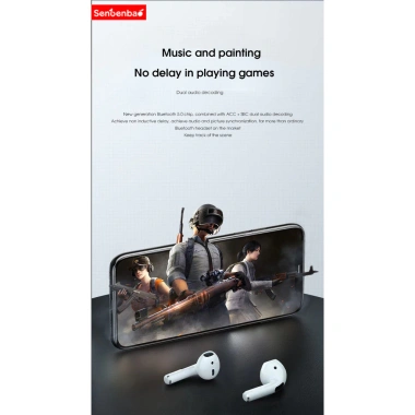 Tai Nghe Bluetooth 5.3 Senbenbao TWS Pro4 Không Dây kèm Hộp Sạc Điện Thoại 68.000₫ 9