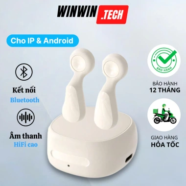 Tai Nghe Bluetooth 5.4 Chống Ồn, Chống Nước, Âm Thanh Cao, Micro - Vừa Vặn Mọi Thiết Bị, 95k
