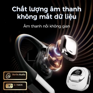 Tai nghe Bluetooth 5.4 không dây thể thao HIFI, hở lưng ồn, mic và LED, tuổi thọ dài - 198k 9