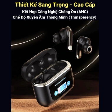 Tai nghe Bluetooth 5.4 V8 không dây, cảm ứng LCD, ANC, âm thanh cực đã - 139k 9