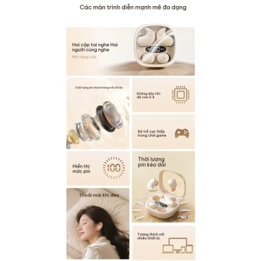 Tai nghe Bluetooth 6.0 Lanyue M126 - Ngủ thoải mái, không đau, pin dài, 339.969đ 5