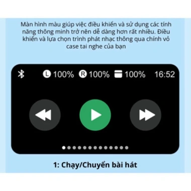 Tai Nghe Bluetooth A9 Pro ANC/ENC Màn Hình Cảm Ứng LCD Thông Minh Giá 105.000 VND 4