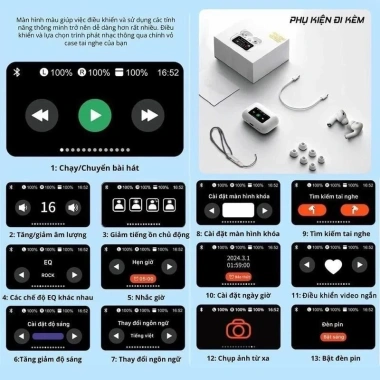 Tai Nghe Bluetooth A9 Pro Gaming Âm Thanh Sâu, Độ Trễ Thấp, Pin Trâu 4‑5h, 123k