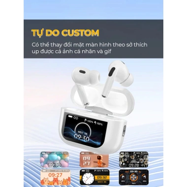Tai Nghe Bluetooth A9 Pro Pin Trâu, Cảm Ứng Tự Động, Chống Nước, Chống Ồn, LED Hiển Thị, 189k 8 Tai Nghe Bluetooth A9 Pro Pin Trâu, Cảm Ứng Tự Động, Chống Nước, Chống Ồn, LED Hiển Thị, 189k 8