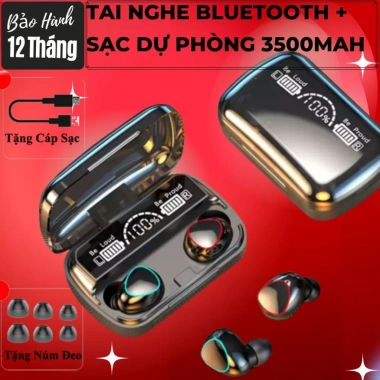 Tai Nghe Bluetooth A9 Pro Pin Trâu, Cảm Ứng Tự Động, Chống Nước, Chống Ồn, LED Hiển Thị, 189k