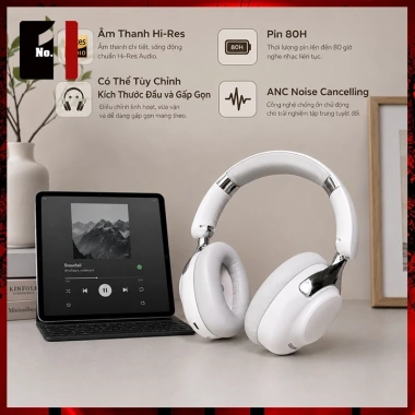 Tai Nghe Bluetooth Acer OHR524 Trắng Bass Cực Mạnh, Chống Ồn, Mic, Giá 535k (Giảm 21%) 3