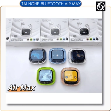 Tai Nghe Bluetooth Air Max - Màn Hình Cảm Ứng, Pin 24h, Âm Thanh Siêu Hay, Thiết Kế Hiện Đại 48.000₫