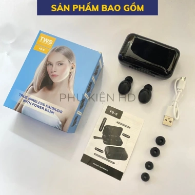 Tai nghe Bluetooth AMOI F9 PRO bản Quốc tế – Bass treble mạnh, chạm cảm ứng, chống nước IPX5, không dây, 169k 2
