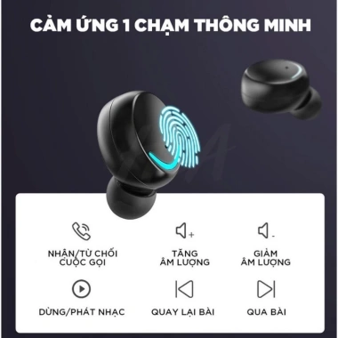 Tai nghe Bluetooth AMOI F9 PRO quốc tế chạm cảm ứng, chống nước IPX5, chống ồn, không dây cao cấp - Giá chỉ 168.000₫ 3