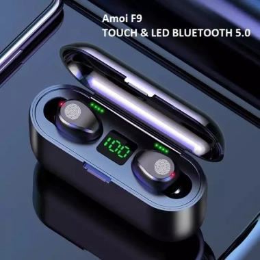 Tai Nghe Bluetooth AMOI F9 TWS, Cảm Ứng, Pin 2.500mAh, IPX5, iOS & Android - 155k