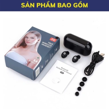 Tai Nghe Bluetooth AMOI F9 TWS, Cảm Ứng, Pin 2.500mAh, IPX5, iOS & Android - 155k 2