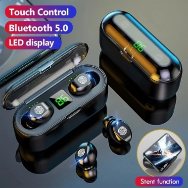 Tai Nghe Bluetooth AMOI F9 TWS, Cảm Ứng, Pin 2.500mAh, IPX5, iOS & Android - 155k 3