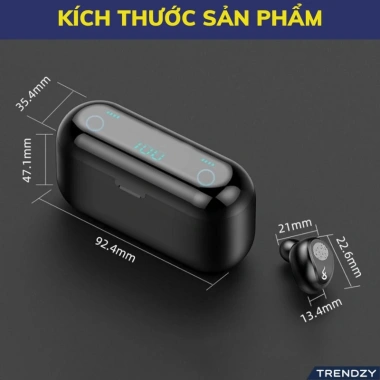 Tai Nghe Bluetooth AMOI F9 TWS, Cảm Ứng, Pin 2.500mAh, IPX5, iOS & Android - 155k 5