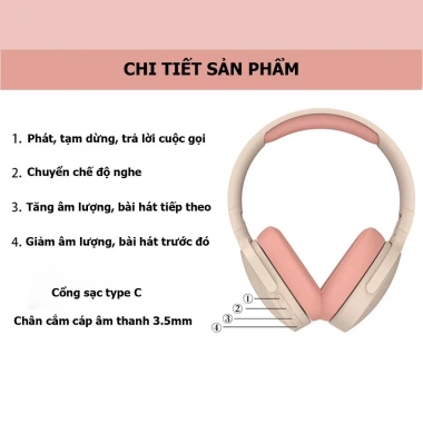 Tai Nghe Bluetooth Chụp Tai P2.961 - Mic, Âm Bass Cực Chất, Bảo Hành 12 Tháng, 51.999₫ 7