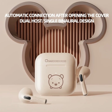 Tai nghe Bluetooth Disney F11 không dây, chống thấm, giảm tiếng ồn, mic rổ 130k 4
