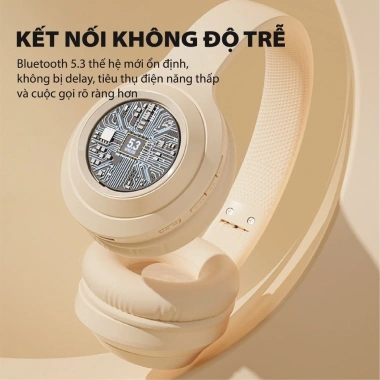 Tai Nghe Bluetooth DR58 Chụp Tai - Âm Thanh Hay, Chống Ồn, Sạc Type-C, Pin Trâu, Gấp Gọn, 119k