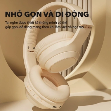 Tai Nghe Bluetooth DR58 Chụp Tai - Âm Thanh Hay, Chống Ồn, Sạc Type-C, Pin Trâu, Gấp Gọn, 119k