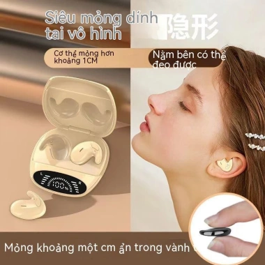 Tai nghe Bluetooth giảm tiếng ồn, mỏng, không dây, truyền xương, ngủ thoải mái 185.000₫
