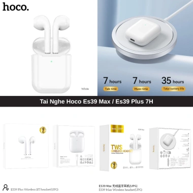 Tai Nghe Bluetooth Hoco ES39 Max - Sạc Không Dây, Mic Đàm Thoại, Nghe Liên Tục 7h, Giá Ưu Đãi 284.000 VND 4