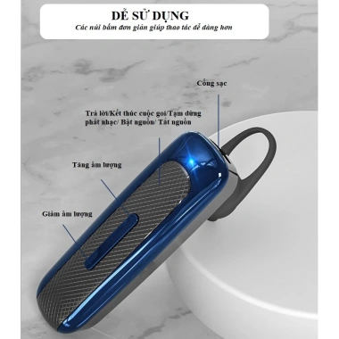 Tai Nghe Bluetooth HQ-K7/K7D Giảm Tiếng Ồn, Thời Gian Dùng 16-18h, Giá 519.000₫