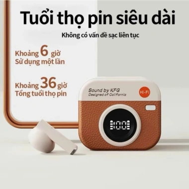 Tai nghe Bluetooth HQAi H12 X55 F9 M10 PRO không dây, MIC, chống nước, cảm ứng chạm, chống ồn, âm thanh tốt - 20.000₫ 3