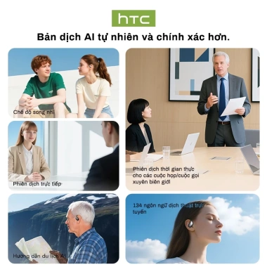 Tai nghe Bluetooth HTC NE57 6.0, dịch thuật đồng thời, âm thanh HIFI - Giá 179.000 VND