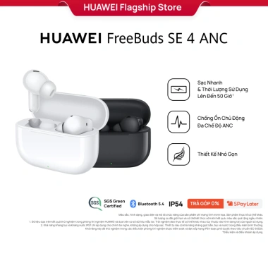 Tai Nghe Bluetooth Huawei FreeBuds SE 4 ANC - 50h Phát Nhạc, Chống Ồn Đa Chế Độ, Nhẹ Nhỏ 837.000₫ 9