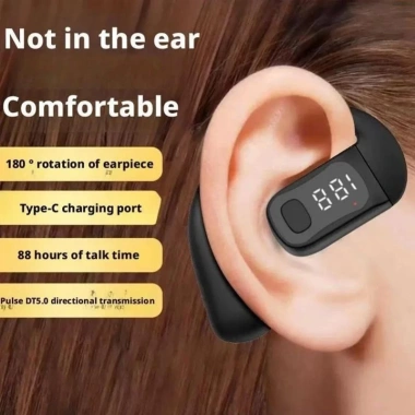 Tai nghe Bluetooth không dây 5.4, hai tai, hiển thị % pin, âm trầm vòm, phù hợp chạy bộ ngoài trời - 129k VND 7