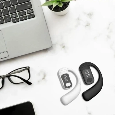 Tai nghe Bluetooth không dây 5.4, hai tai, hiển thị % pin, âm trầm vòm, phù hợp chạy bộ ngoài trời - 129k VND 8