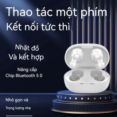 Tai nghe Bluetooth không dây A6S TWS - Micro Sports, giảm nhiễu, mini, 64.999₫ 2