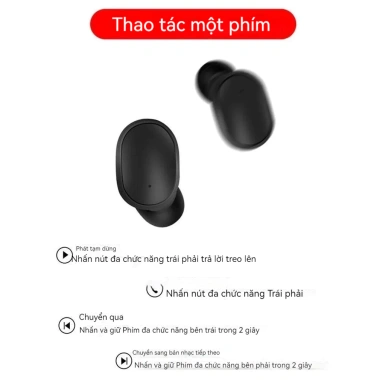 Tai nghe Bluetooth không dây A6S TWS - Micro Sports, giảm nhiễu, mini, 64.999₫ 3