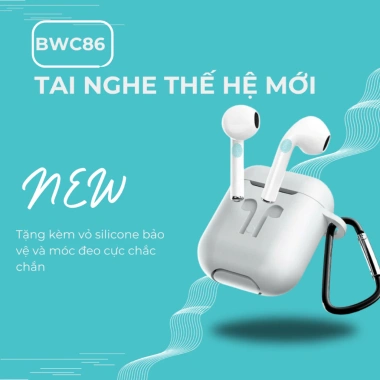 Tai nghe Bluetooth không dây BOROFONE BWC86 - Nghe gọi 6h liên tục, giá chỉ 200k
