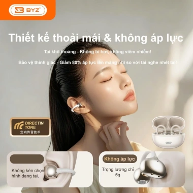 Tai nghe Bluetooth không dây BYZ S607 Pro - Kẹp tai thể thao, pin trâu, chỉ 550.000 VND 5