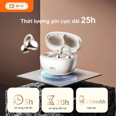 Tai nghe Bluetooth không dây BYZ S607 Pro - Kẹp tai thể thao, pin trâu, chỉ 550.000 VND 7